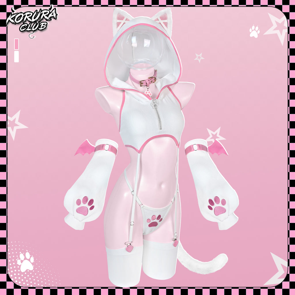 Pre-sale Cat Cosplay Lingerie Vest Set KO156