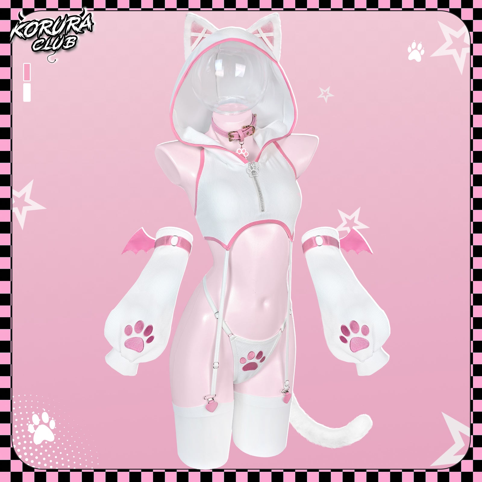 Pre-sale Cat Cosplay Lingerie Vest Set KO156