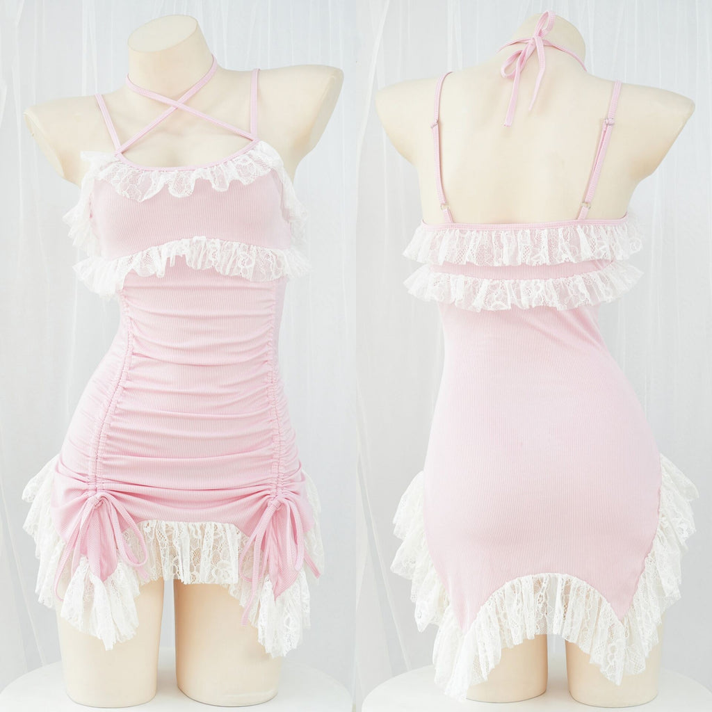 Hip lace hot girl dress pajamas   HA1256
