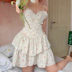Pastoral Floral Cake Dress  HA0643