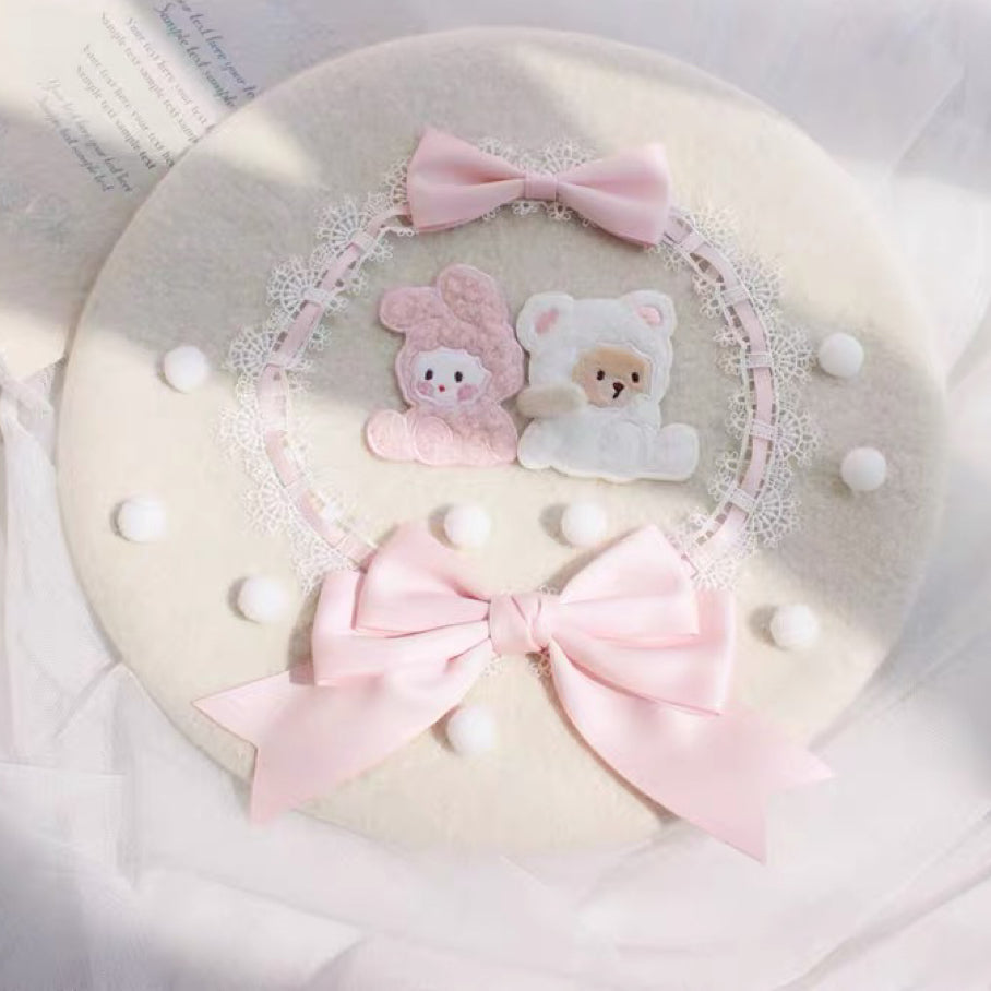 Rabbit bear autumn winter beret  HA1393
