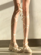 Round toe marie lace up shoes HA1586