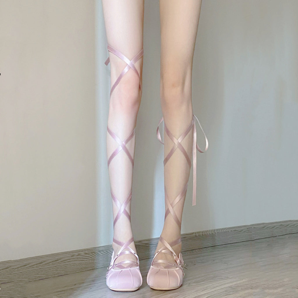 Round toe marie lace up shoes HA1586