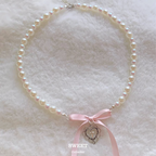 Girl heart pearl love cross HA1663