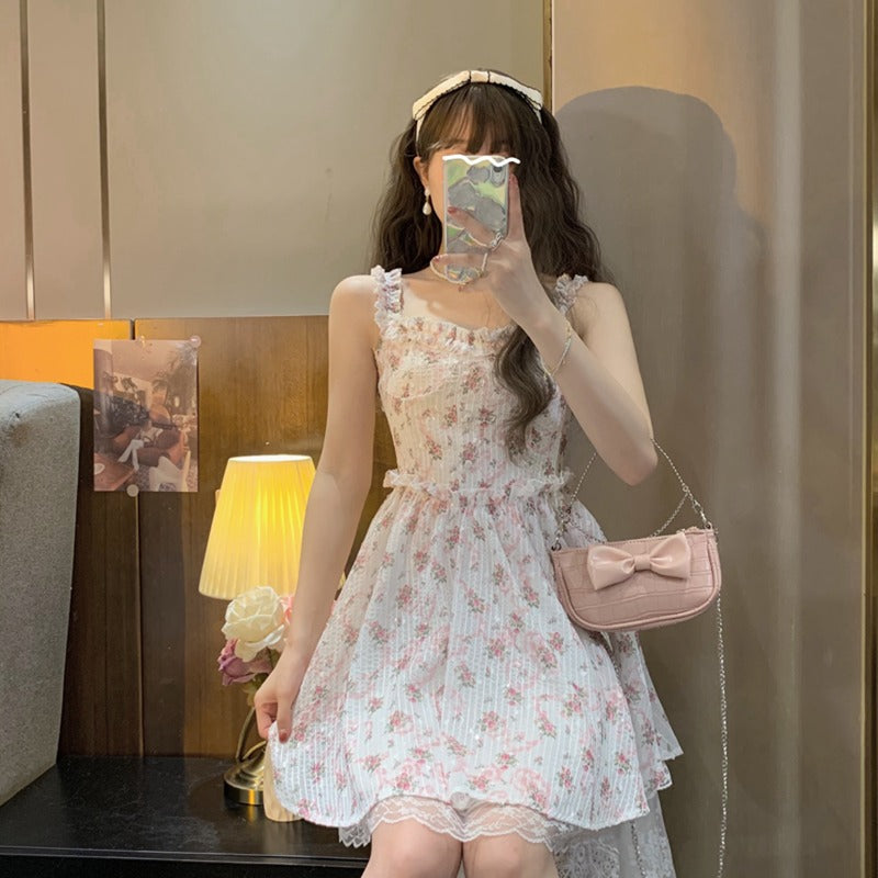 Sweet and Chic Gentle Floral Dress  HA0629