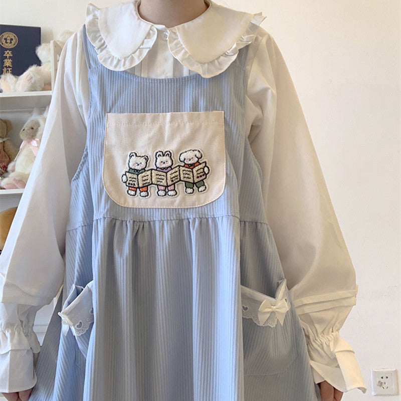 Lace cute doll skirt vest skirt   HA0829