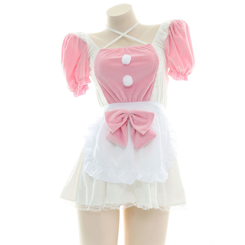 Pink and White Plush Home Set   HA0586