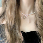 Girl heart pearl love cross HA1663