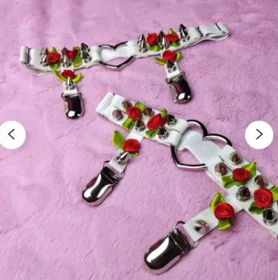 Punk Studded Garter Leg Rings HA2190