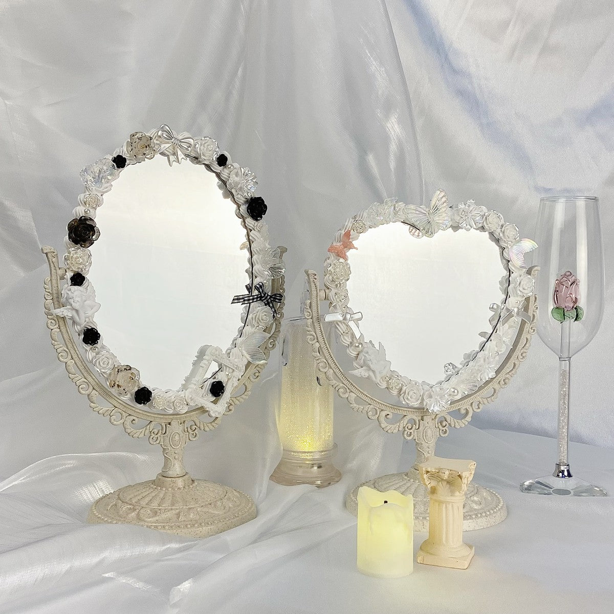 Double sided princess vanity mirror   HA1557