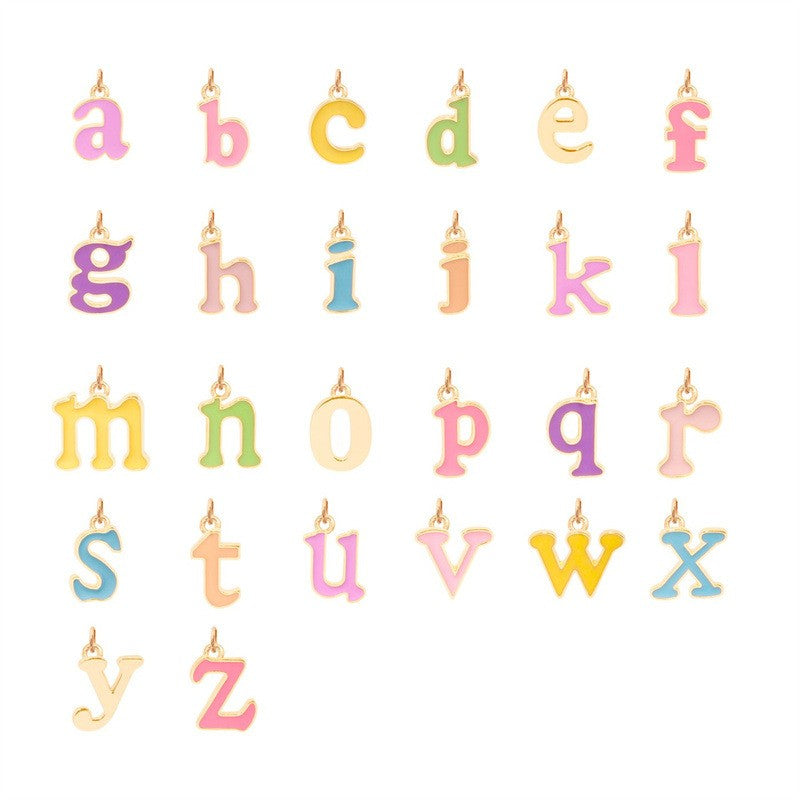 Pearl 26 Letters Pendant Necklace   HA1445