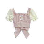 Sweet bow cute top    HA0408