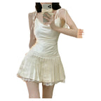 Girls suspender skirt HA1008