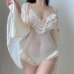 Pajamas mesh nightdress set   HA0790