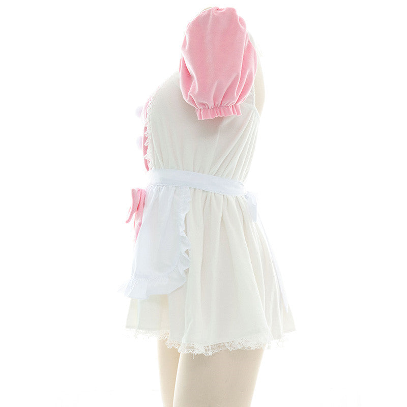 Pink and White Plush Home Set   HA0586
