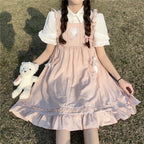 sweet and cute suspender dress  HA0818