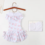 Cute Loli One Piece Triangle Swimsuit   HA1126