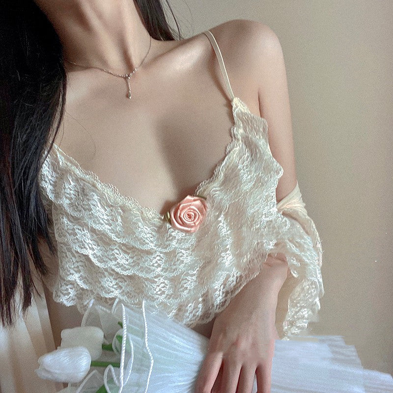 Pajamas mesh nightdress set   HA0790