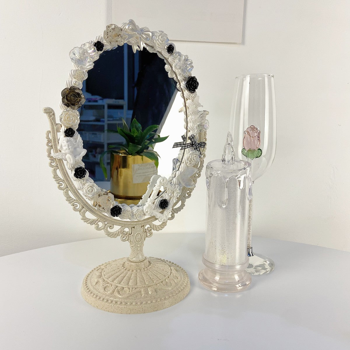 Double sided princess vanity mirror   HA1557