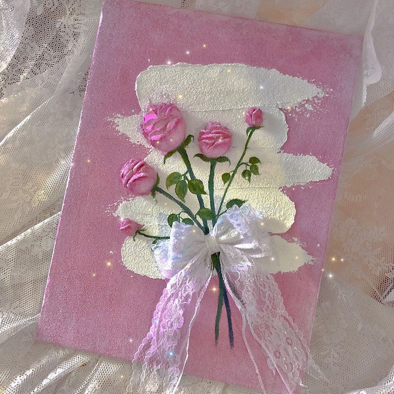 Rose flower tulip hanging painting   HA1524