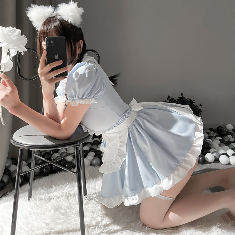 Cute girly lolita pleated dress   HA0348