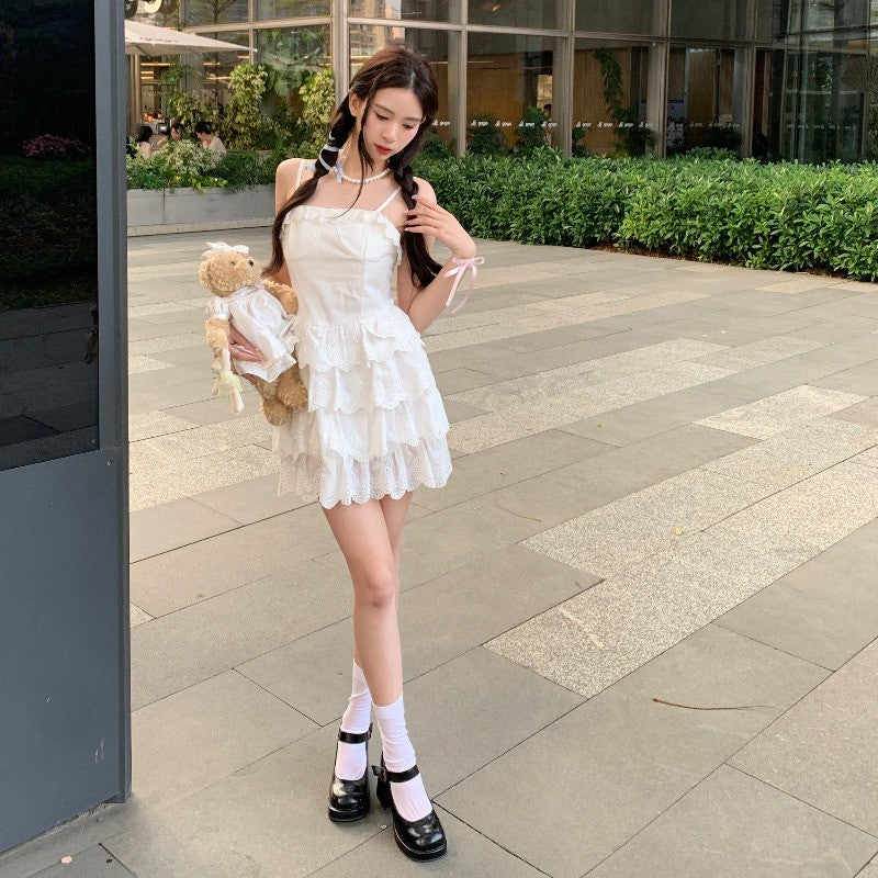 White Cake Sling Dress HA1624