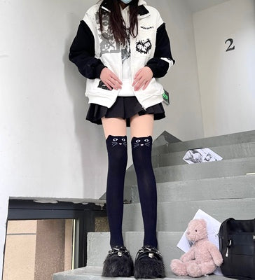 Two-dimensional Japanese cute cat stockings  HA1124