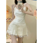 Girls suspender skirt HA1008