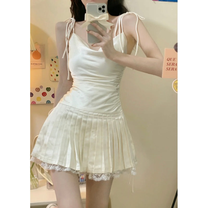 Girls suspender skirt HA1008