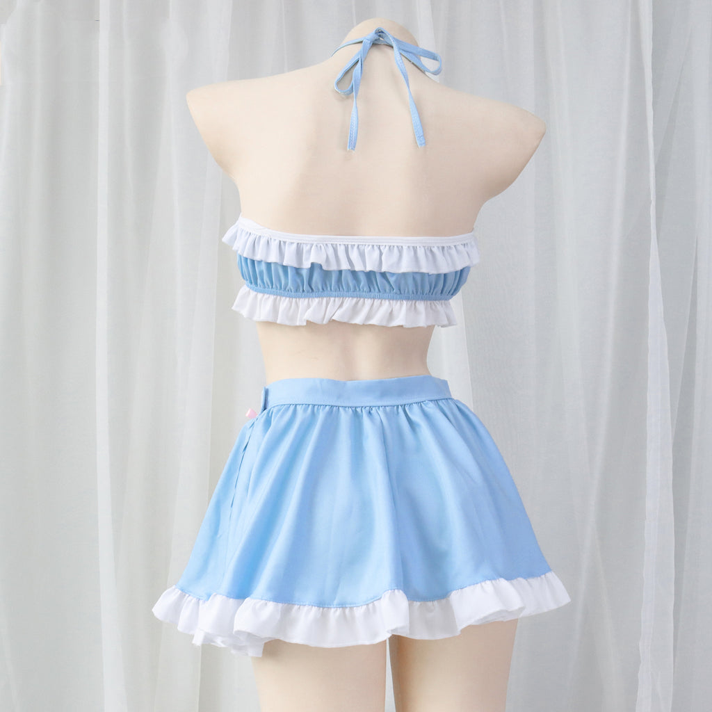 Blue Maid Split Pajamas Set  HA0679