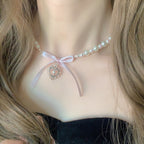 Girl heart pearl love cross HA1663