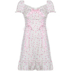 Sweet Pink Floral Dress HA0486
