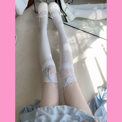 Lace Sweet Calf Socks   HA1861