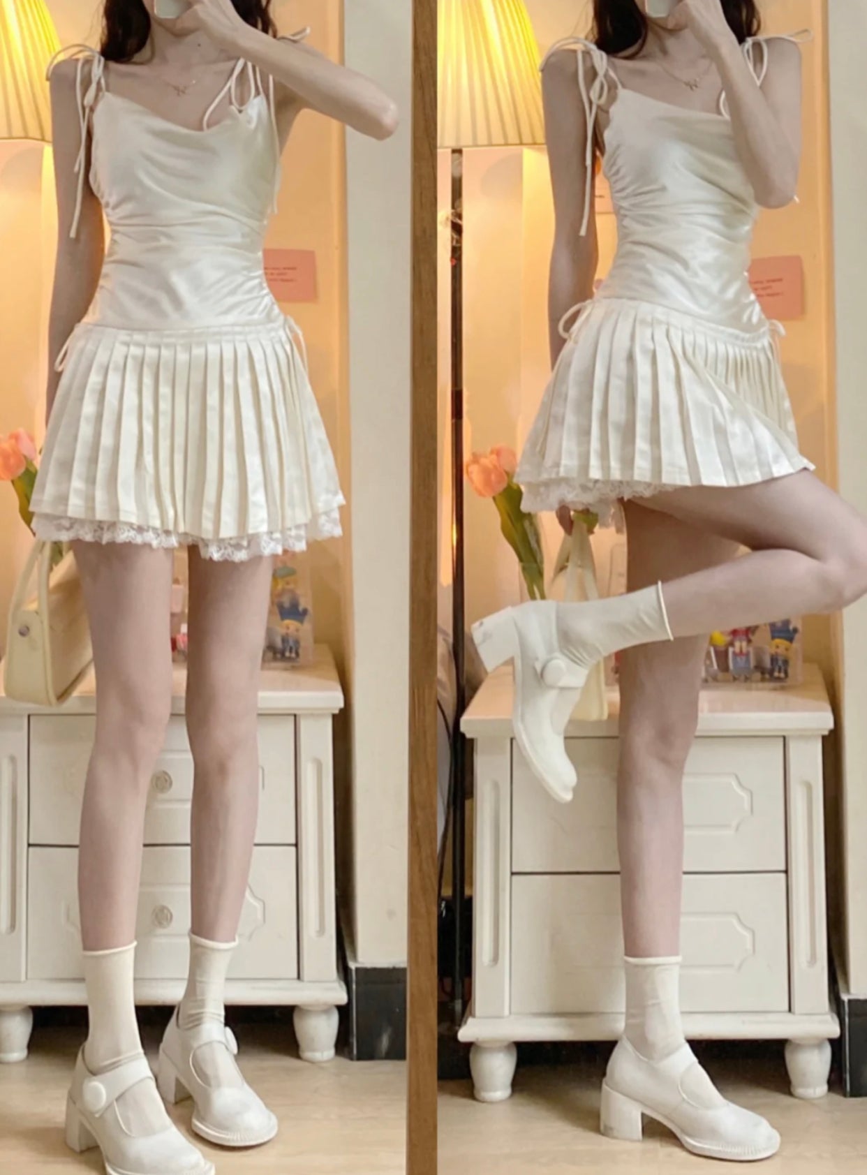 Girls suspender skirt HA1008
