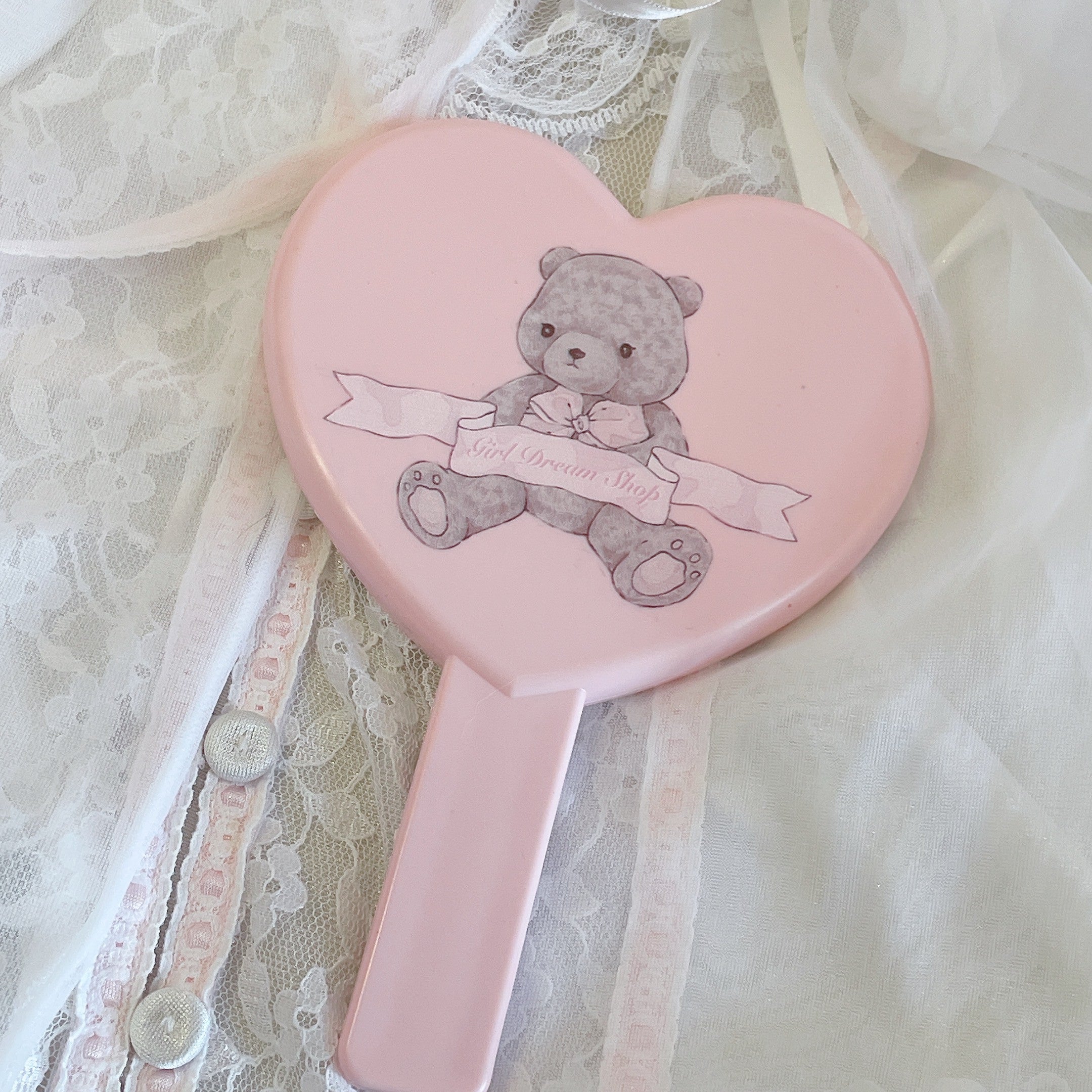 Pink Doll Bear Makeup Mirror  HA1212