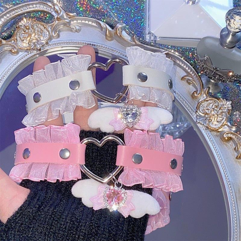 Love Lace Rhinestone Choker   HA1679