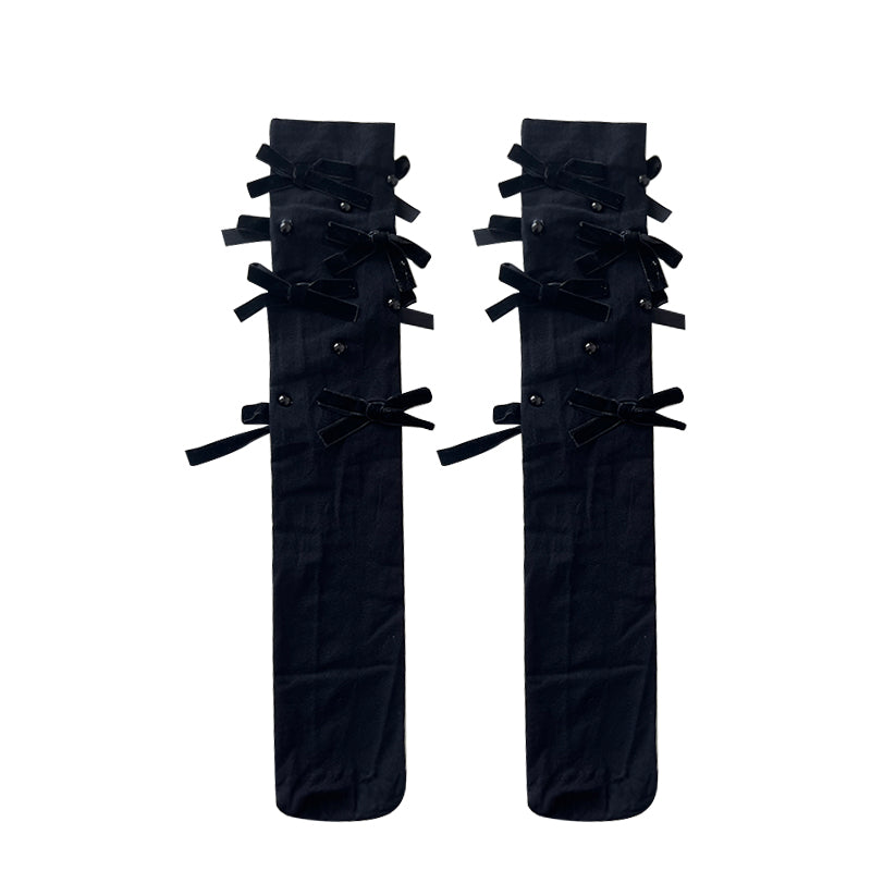 Bow calf socks HA1005