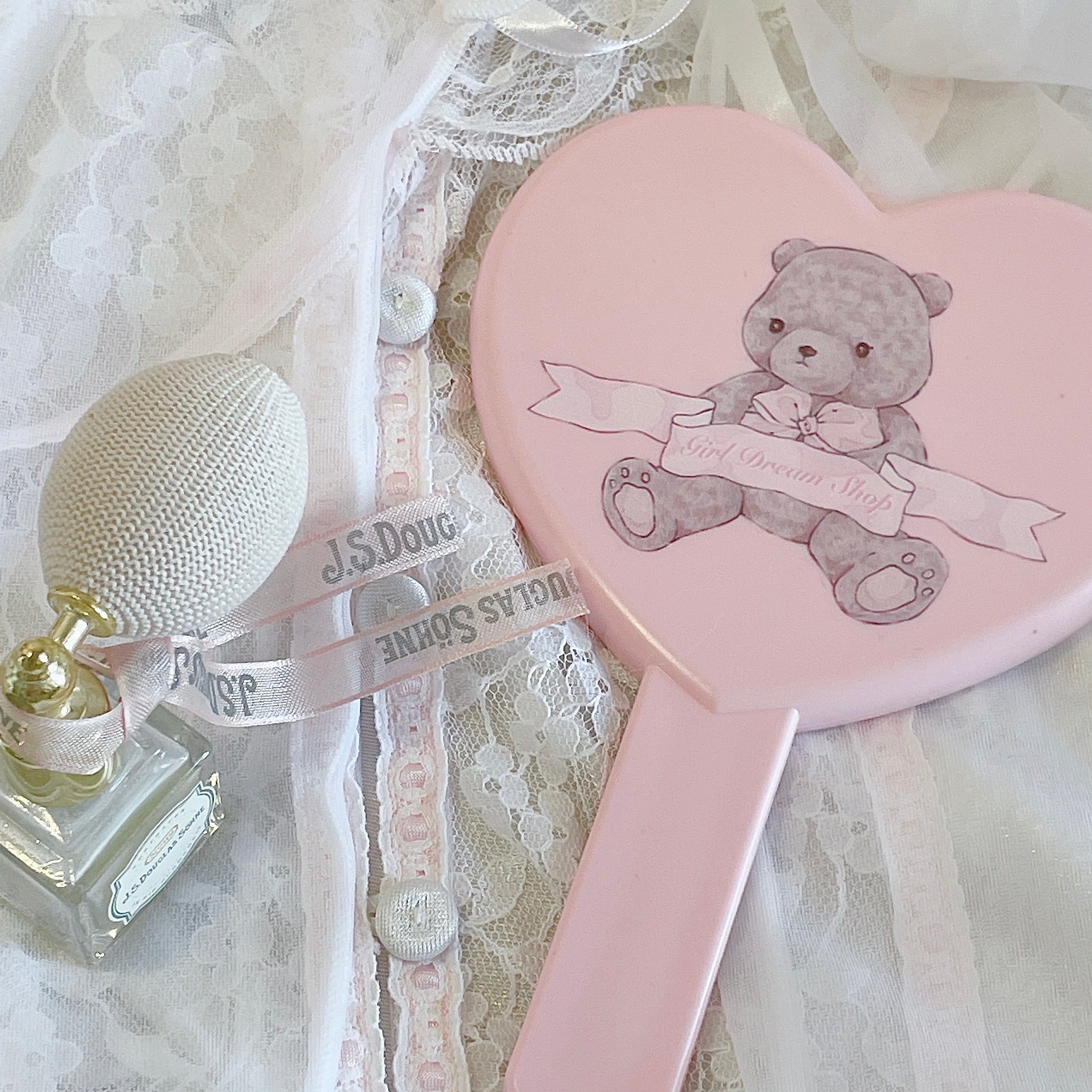 Pink Doll Bear Makeup Mirror  HA1212