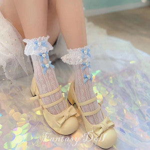 Dream bow love lace socks    HA0630