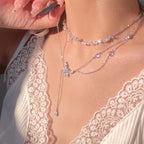 Butterfly Diamond Necklace Ring   HA0722