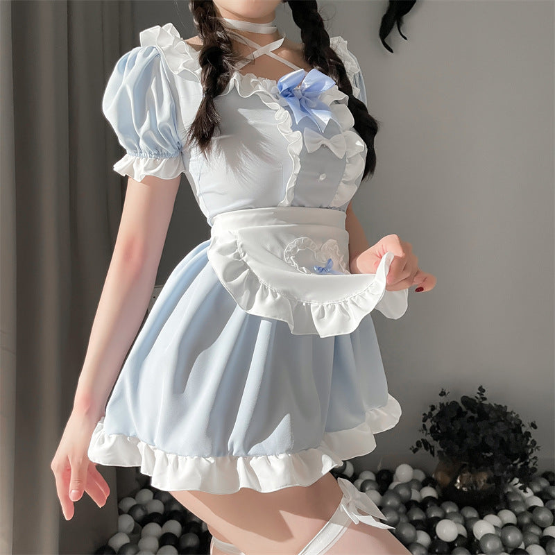 Cute girly lolita pleated dress   HA0348