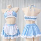 Blue Maid Split Pajamas Set  HA0679