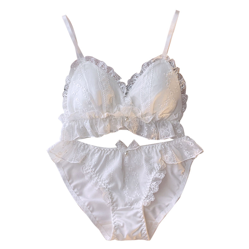 Fairy White Bra Set   HA0672
