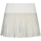 High waist chain link all match a-line skirt  HA0774