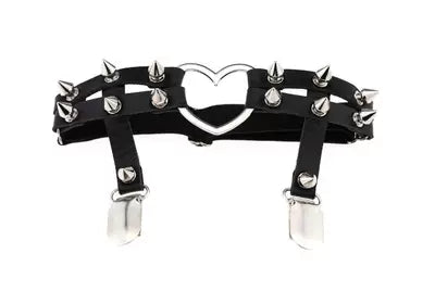 Punk Studded Garter Leg Rings HA2190