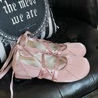 Round toe marie lace up shoes HA1586