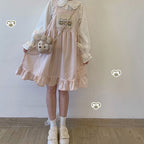 Lace cute doll skirt vest skirt   HA0829