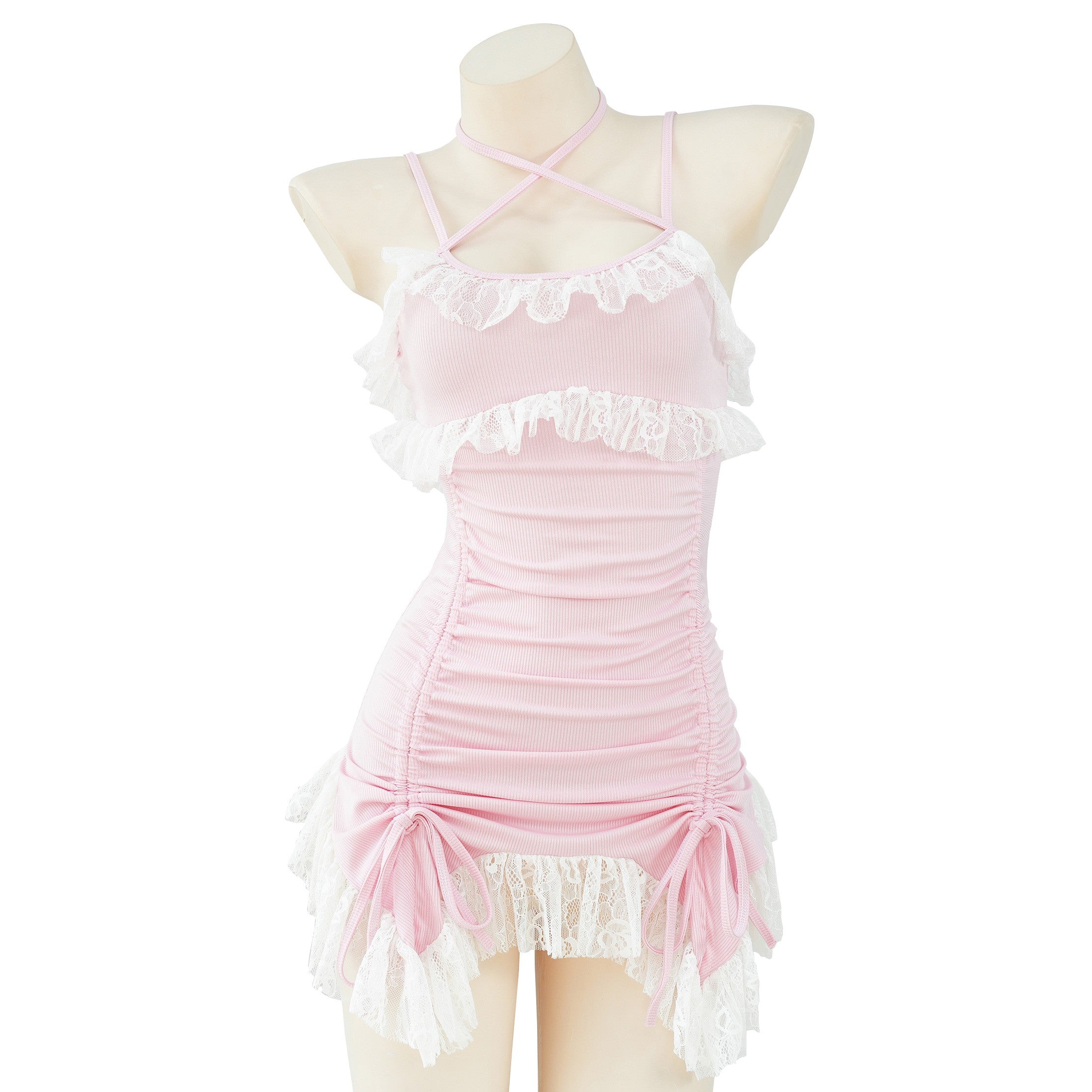 Hip lace hot girl dress pajamas   HA1256
