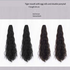 High ponytail grab clip big waves  HA0161