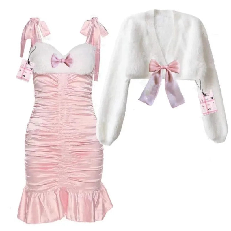 Sensual bow dress   HA1159